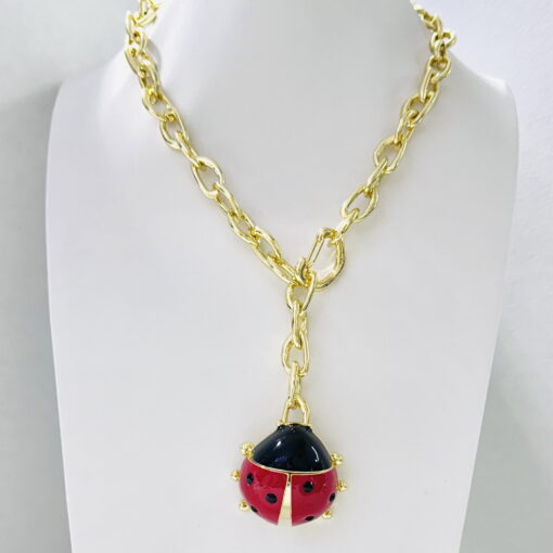 Bimba y Lola Collar Cadena Y Catarina Roja - Imagen 5