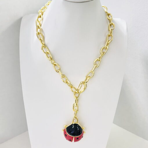 Bimba y Lola Collar Cadena Y Catarina Roja
