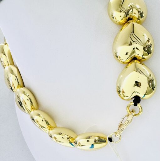 Bimba y Lola Collar de Corazones Dorados