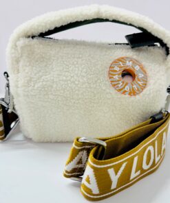 Bimba y Lola Cross Body Peluche Crema strap Bicolor Mostaza - 222BBSJ1S.T2080