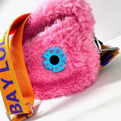 Bimba y Lola Cross Body Peluche Rosa strap Bicolor Naranja - 222BBSJ1S.T2300