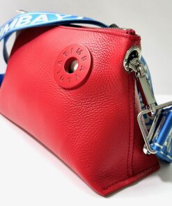 Bimba y Lola Trapecio Cross de piel roja y strap ajustable bicolor - 222BBBJ6S.T2200