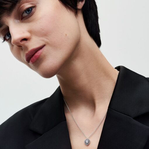 Collar Corazón Halo Brillante - Imagen 3