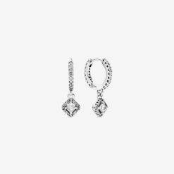 Aretes con Cuadrado Brillante