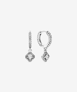 Aretes con Cuadrado Brillante
