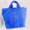 Bimba y Lola Shopper Acolchonada Azul Rey con Estampado