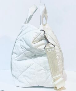 Bimba y Lola Shopper Acolchonada Blanca con estampado letras Bimba y Lola