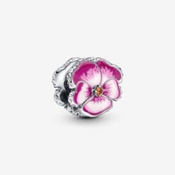 Charm Flor Pansy Rosa