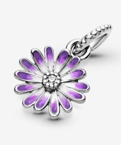 Charm Colgante Margarita Púrpura
