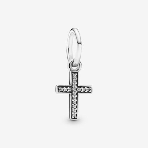 Charm Colgante Cruz Brillante