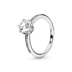 Anillo Corona Deslumbrante Transparente