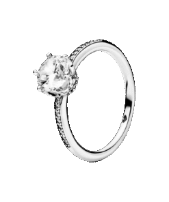 Anillo Corona Deslumbrante Transparente