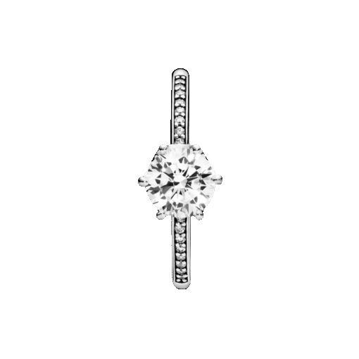 Anillo Corona Deslumbrante Transparente