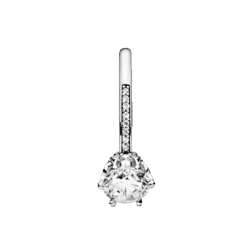 Anillo Corona Deslumbrante Transparente