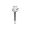 Anillo Corona Deslumbrante Transparente