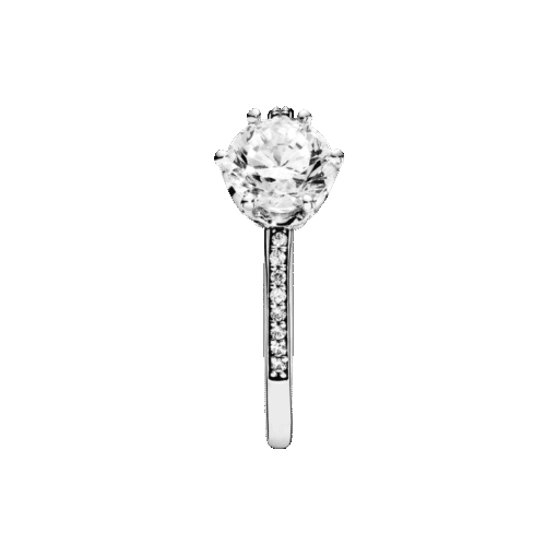 Anillo Corona Deslumbrante Transparente