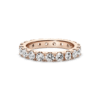 Anillo En Plata De Ley Eternity Brillante Recubrimiento en Oro Rosa 14k