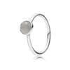 Anillo Gotita de junio piedra lunar gris