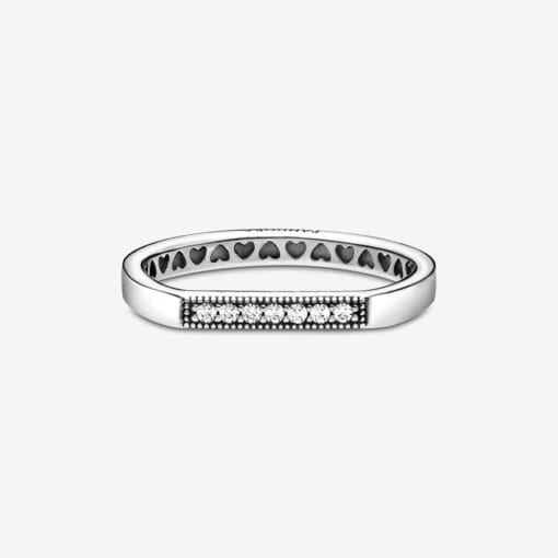 Anillo Apilable de Barra Brillante