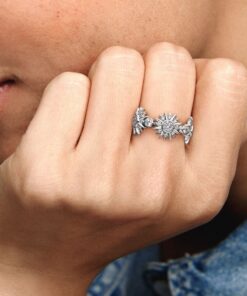 Anillo de Triple Sol Brillante