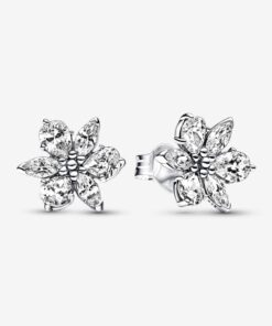 Aretes de Botón Herbario Brillante
