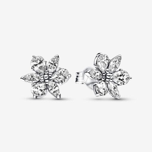 Aretes de Botón Herbario Brillante