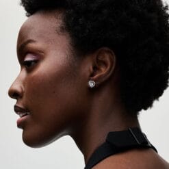 Aretes con Halo de Corazón