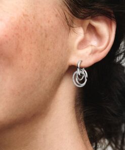 Aretes de Aro Círculo Familiar Siempre