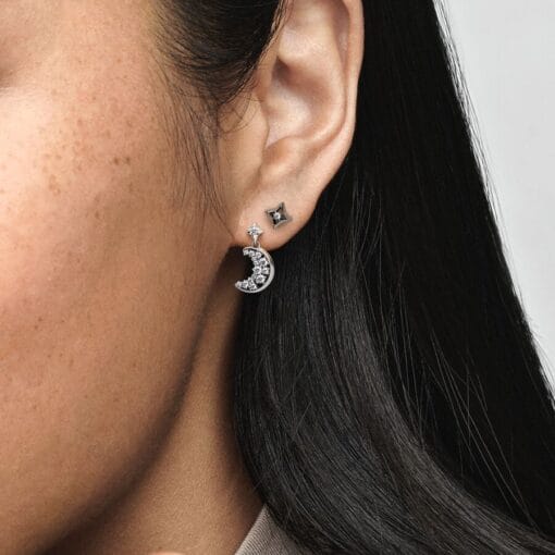 Aretes de Media Luna y Estrella