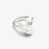 Aretes Tipo Brazalete con Perlas Cultivadas