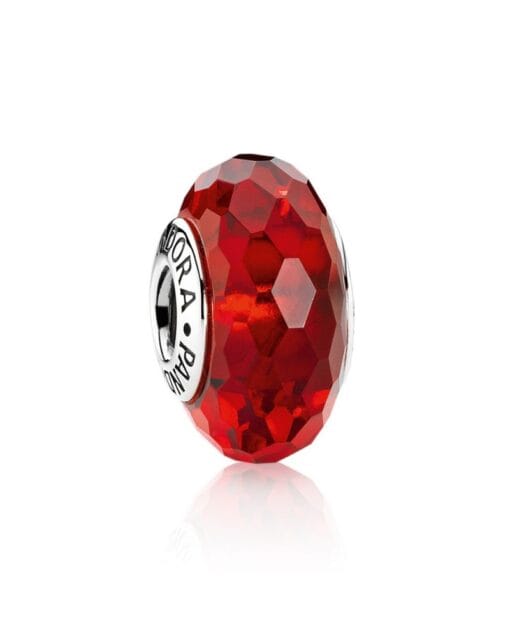 Murano Facetado Rojo