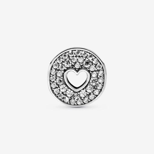 Charm Aniversario con Pavé y Corazón