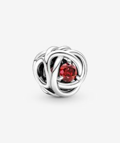 Charm Círculo de la Eternidad Rojo Verdadero de Julio
