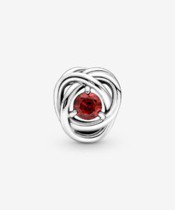 Charm Círculo de la Eternidad Rojo Verdadero de Julio
