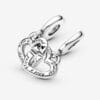 Charm Colgante Corazones de Hermanas Dividido