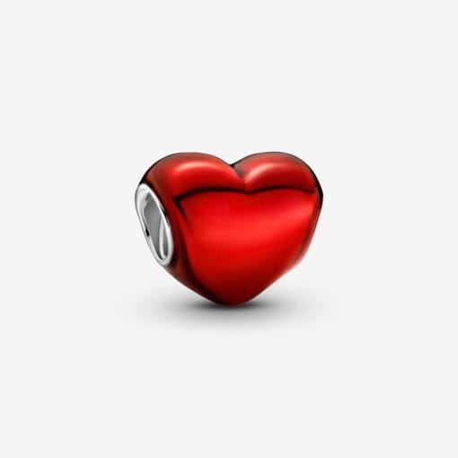 Charm Corazón Rojo Metálico