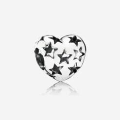 Charm Corazón con Estrellas
