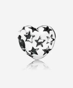 Charm Corazón con Estrellas
