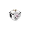 Charm Corazón de Princesa Rosa