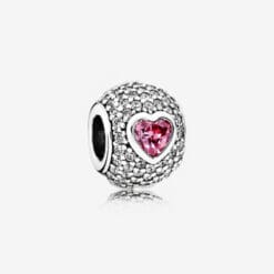 Charm corazón pavé