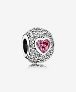 Charm corazón pavé