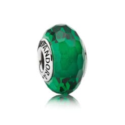 Charm Murano Facetado Verde
