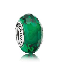 Charm Murano Facetado Verde
