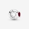 Clip con Solitario con Corazon Rojo