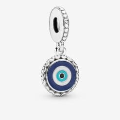 Colgante de plata con ojo malvado