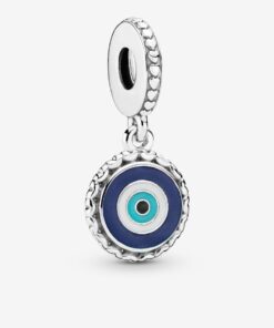 Colgante de plata con ojo malvado