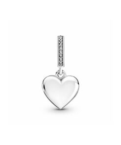 Colgante en Plata de ley Medallón Corazón Abierto