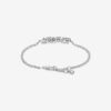 Pulsera de Cadena con Corazones Brillantes