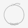 Pulsera de Cadena con Corazones Brillantes