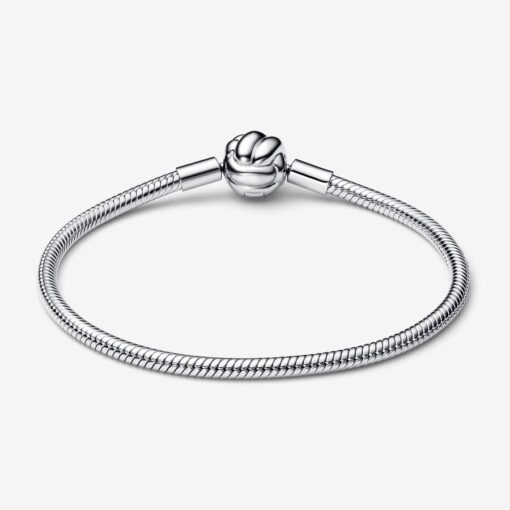 Pulsera de Cadena con Serpiente y Nudo de Amor